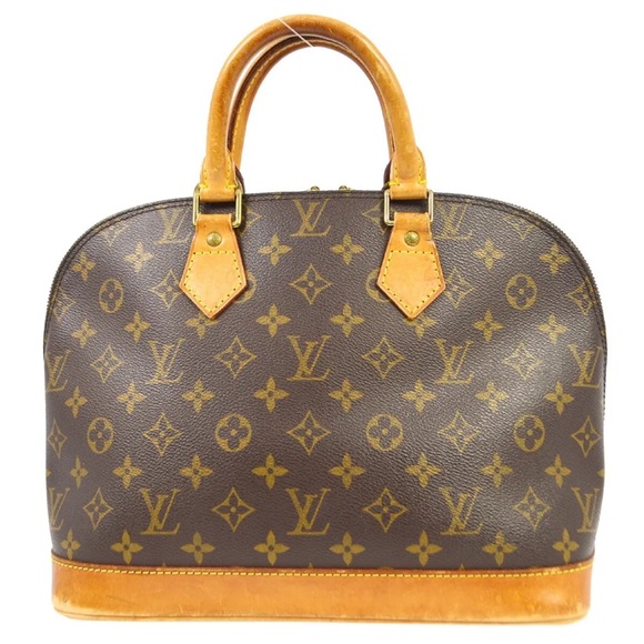 100% authentic LOUIS VUITTON ALMA HANDBAG PURSE MONOGRAM CANVAS - Picture 2 of 10